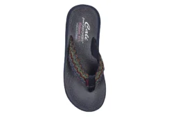 Skechers Womens Asana Flip Flop Sandal - Navy -Heydude Shoes Store US 01 202468 03