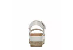 Michael By Michael Shannon Womens Kira Platform Sandal - Ivory -Heydude Shoes Store US 01 202471 04