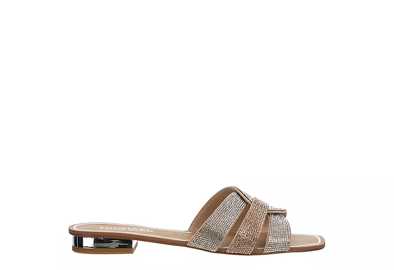 Michael By Michael Shannon Womens Skylar Slide Sandal - Med Metallic 4 Michael By Michael Shannon Womens Skylar Slide Sandal - Med Metallic - Image 2