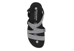 Skechers Womens Reggae Slim - Sweet Route Womens Sandal - Black -Heydude Shoes Store US 01 202492 03