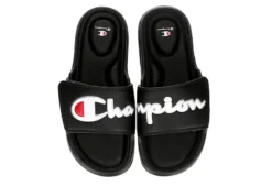 Champion Womens Foundation Split Script Slide Sandal - Black -Heydude Shoes Store US 01 202526 03