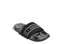 Adidas Womens Adilette Comfort Slide Sandal - Black