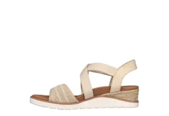 Skechers Womens Arch Fit Beach Kiss Sandal - Natural -Heydude Shoes Store US 01 202836 02