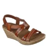 Skechers Womens Beverlee-delicate Glow Wedge Sandal - Cognac -Heydude Shoes Store US 01 202852 00