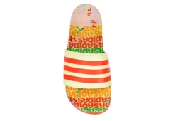 Adidas Womens Adilette Comfort Slide Sandal - Pale Yellow 14 Adidas Womens Adilette Comfort Slide Sandal - Pale Yellow -Heydude Shoes Store US 01 203098 05