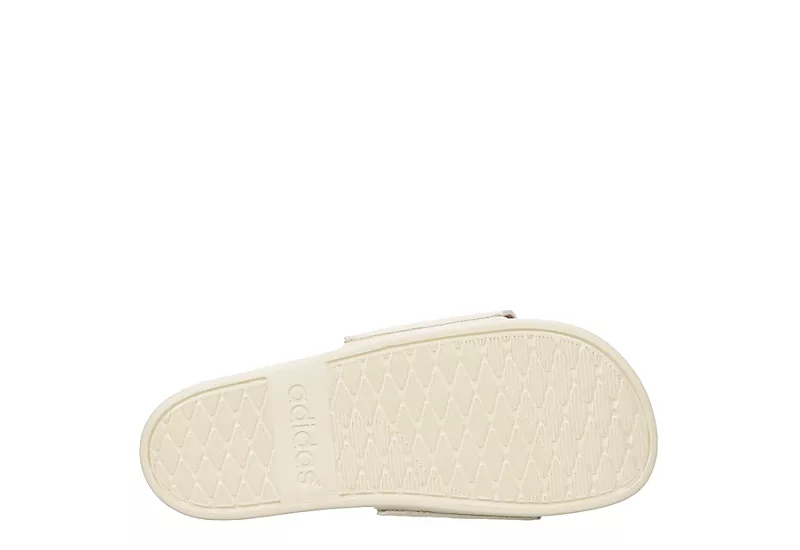 Adidas Womens Adilette Comfort Slide Sandal - Off White 9 Adidas Womens Adilette Comfort Slide Sandal - Off White - Image 7