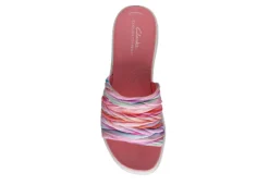 Clarks Womens Drift Petal Slide Sandal - Multicolor -Heydude Shoes Store US 01 203205 05