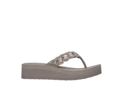Skechers Womens Happy Spring Flip Flop Sandal - Taupe -Heydude Shoes Store US 01 203257 01