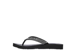 Skechers Womens Lotus Bae Flip Flop Sandal - Black -Heydude Shoes Store US 01 203260 02