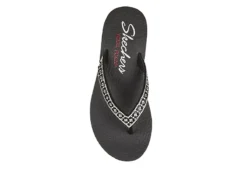 Skechers Womens Lotus Bae Flip Flop Sandal - Black -Heydude Shoes Store US 01 203260 03