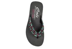 Skechers Womens Lovely Oasis Flip Flop Sandal - Black 12 Skechers Womens Lovely Oasis Flip Flop Sandal - Black -Heydude Shoes Store US 01 203267 03