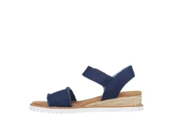 Skechers Womens Desert Kiss - Adobe Princess Wedge Sandal - Navy -Heydude Shoes Store US 01 203275 02