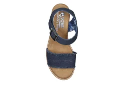 Skechers Womens Desert Kiss - Adobe Princess Wedge Sandal - Navy -Heydude Shoes Store US 01 203275 03