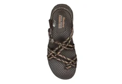 Skechers Womens Reggae Irie Mon Trail Grazer Outdoor Sandal - Chocolate -Heydude Shoes Store US 01 203282 03