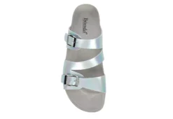 Bjorndal Womens Delaney Footbed Sandal - Silver -Heydude Shoes Store US 01 203311 05