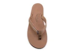 Rainbow Sandals Womens Crystal Collection Flip Flop Sandal - Brown -Heydude Shoes Store US 01 203323 05