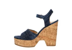 Michael By Michael Shannon Womens Maria Wedge Sandal - Denim 12 Michael By Michael Shannon Womens Maria Wedge Sandal - Denim -Heydude Shoes Store US 01 203328 03