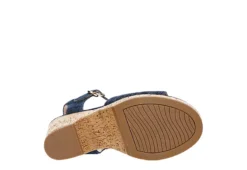 Michael By Michael Shannon Womens Maria Wedge Sandal - Denim 15 Michael By Michael Shannon Womens Maria Wedge Sandal - Denim -Heydude Shoes Store US 01 203328 06