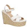 Michael By Michael Shannon Womens Luna Wedge Sandal - White -Heydude Shoes Store US 01 203329 00