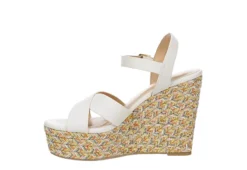Michael By Michael Shannon Womens Luna Wedge Sandal - White -Heydude Shoes Store US 01 203329 03
