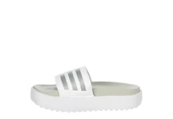Adidas Womens Adilette Platform Slide Sandal - White -Heydude Shoes Store US 01 203333 03