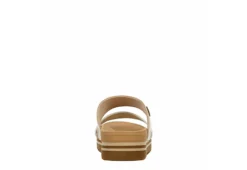 Reef Womens Banded Horizon Hi Slide Sandal - Sand -Heydude Shoes Store US 01 203342 04