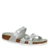 Birkenstock Womens Franca Vegan Footbed Sandal - Silver -Heydude Shoes Store US 01 203366 00