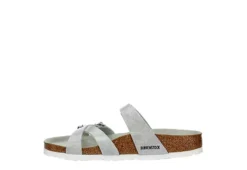 Birkenstock Womens Franca Vegan Footbed Sandal - Silver 12 Birkenstock Womens Franca Vegan Footbed Sandal - Silver -Heydude Shoes Store US 01 203366 03