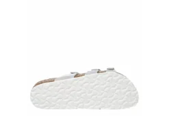 Birkenstock Womens Franca Vegan Footbed Sandal - Silver 15 Birkenstock Womens Franca Vegan Footbed Sandal - Silver -Heydude Shoes Store US 01 203366 06