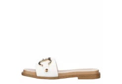 Michael By Michael Shannon Womens Jade Slide Sandal - White -Heydude Shoes Store US 01 203385 03