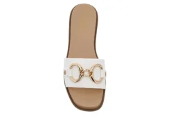 Michael By Michael Shannon Womens Jade Slide Sandal - White -Heydude Shoes Store US 01 203385 05