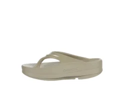 Oofos Womens Oomega Flip Flop Sandal - Khaki -Heydude Shoes Store US 01 203392 03