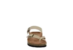 White Mountain Womens Gracie Footbed Sandal - Tan -Heydude Shoes Store US 01 203417 02