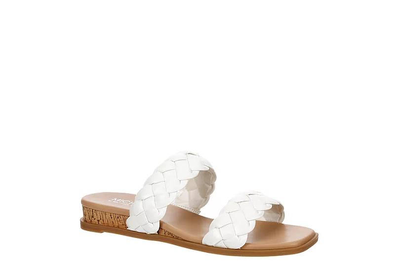 Michael By Michael Shannon Womens Patrice Wedge Sandal - White 3 Michael By Michael Shannon Womens Patrice Wedge Sandal - White