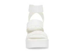 Madden Girl Womens Templee Platform Sandal - White -Heydude Shoes Store US 01 203464 02