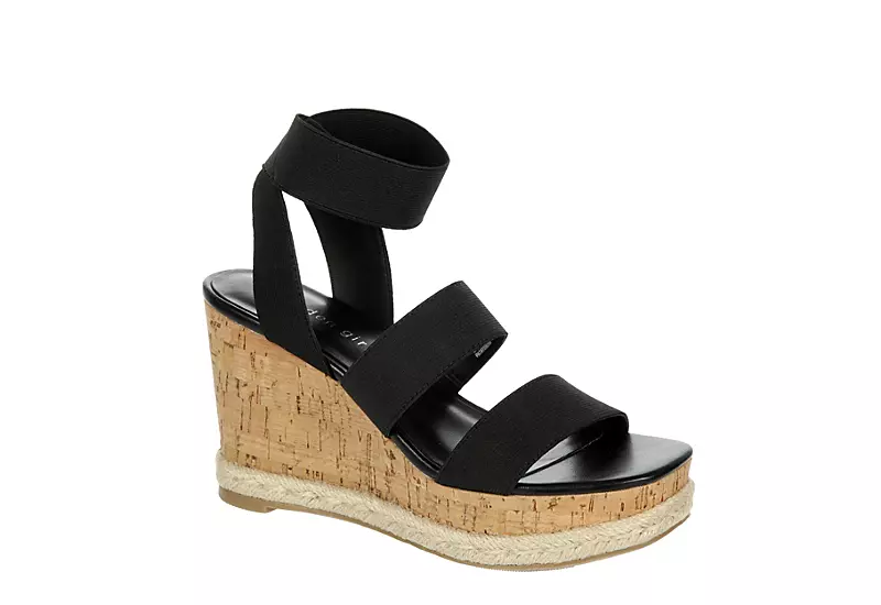 Madden Girl Womens Marandaa Wedge Sandal - Black 3 Madden Girl Womens Marandaa Wedge Sandal - Black