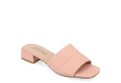 Journee Collection Womens Elidia Slip On Sandal - Blush