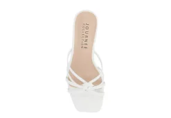 Journee Collection Womens Blayke Wedge Slip On Sandal - White -Heydude Shoes Store US 01 203653 05