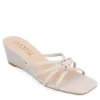 Journee Collection Womens Blayke Wedge Slip On Sandal - Beige -Heydude Shoes Store US 01 203696 00