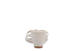 Journee Collection Womens Blayke Wedge Slip On Sandal - Beige -Heydude Shoes Store US 01 203696 04