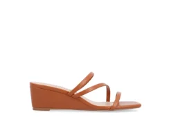 Journee Collection Womens Takarah Low Wedge Sandal - Brown 10 Journee Collection Womens Takarah Low Wedge Sandal - Brown -Heydude Shoes Store US 01 203885 01