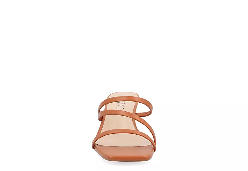 Journee Collection Womens Takarah Low Wedge Sandal - Brown 5 Journee Collection Womens Takarah Low Wedge Sandal - Brown - Image 3