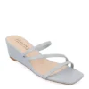 Journee Collection Womens Takarah Wedge Slip On Sandal - Blue -Heydude Shoes Store US 01 203886 00