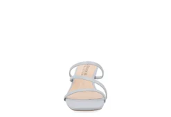 Journee Collection Womens Takarah Wedge Slip On Sandal - Blue -Heydude Shoes Store US 01 203886 02