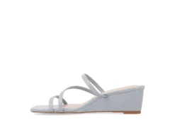 Journee Collection Womens Takarah Wedge Slip On Sandal - Blue -Heydude Shoes Store US 01 203886 03