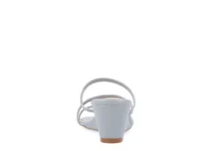 Journee Collection Womens Takarah Wedge Slip On Sandal - Blue -Heydude Shoes Store US 01 203886 04