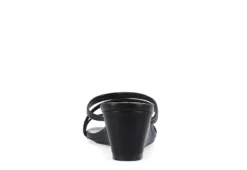 Journee Collection Womens Takarah Wedge Slip On Sandal - Black -Heydude Shoes Store US 01 203888 04