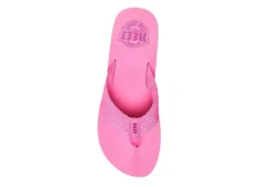 Reef Womens Sandy Hi Flip Flop Sandal - Pink -Heydude Shoes Store US 01 203907 02