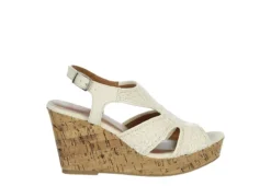 Jellypop Womens Lisbon Wedge Sandal - Natural -Heydude Shoes Store US 01 203922 01