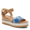 Toms Womens Diana Wedge Sandal - Denim 2 Toms Womens Diana Wedge Sandal - Denim -Heydude Shoes Store US 01 204095 00